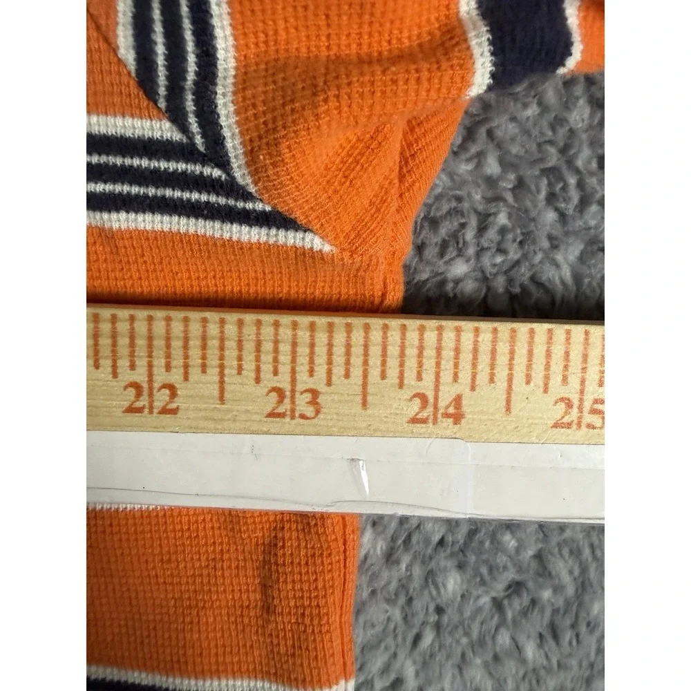 Polo Ralph Lauren Shirt Mens Large Orange Striped Short Sleeve Polo Prep Y2K VTG
